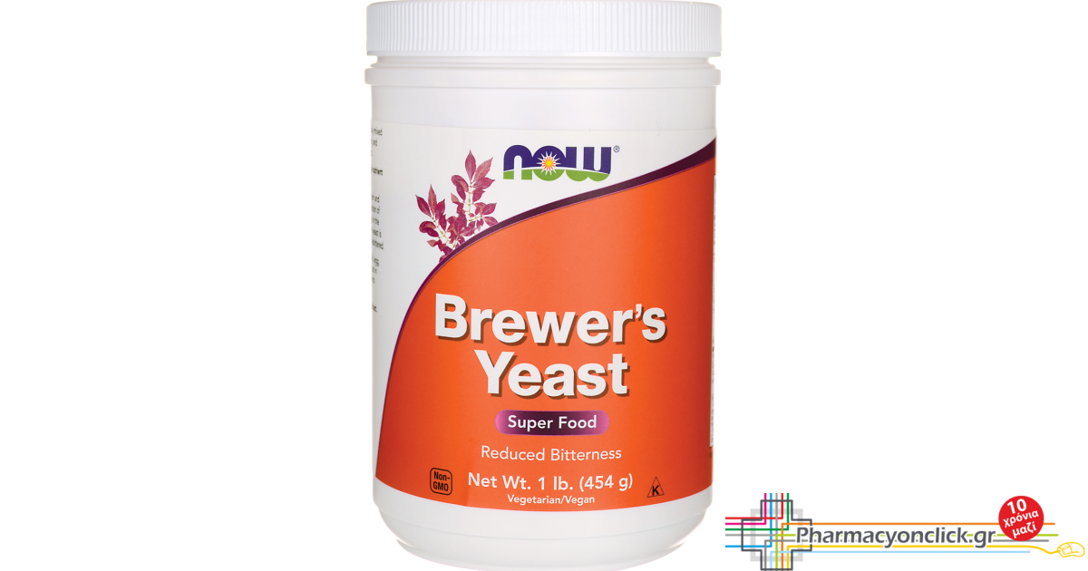 Now Foods Brewer's Yeast Debittered Powder 454g, Μαγιά μπύρας πλούσια ...