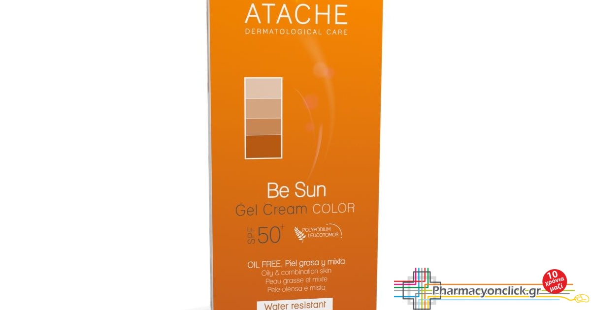 Atache Be Sun Gel Cream Color Spf